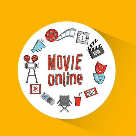 video online design, vector illustration  graphicのイラスト素材