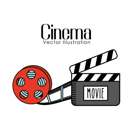cinema film design, vector illustration  graphicのイラスト素材
