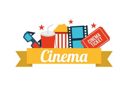 cinema film design, vector illustration  graphicのイラスト素材