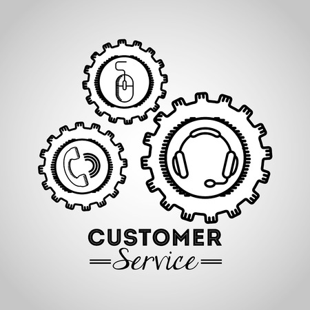customer service design, vector illustration  graphicのイラスト素材