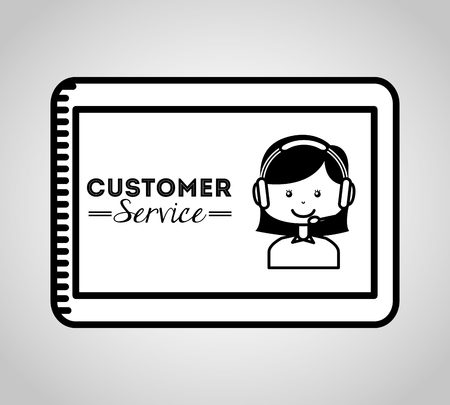 customer service design, vector illustration  graphicのイラスト素材
