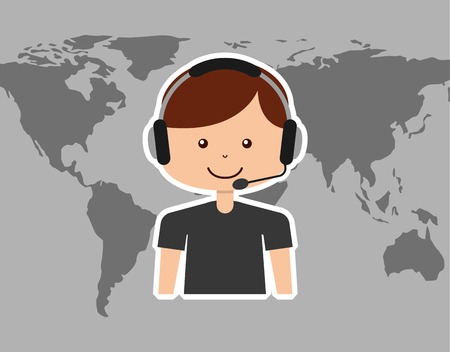 customer service design, vector illustration  graphicのイラスト素材