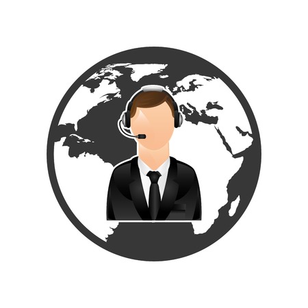 customer service design, vector illustration  graphicのイラスト素材
