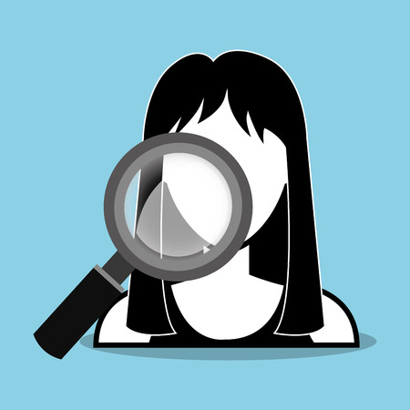 Search and find an employment, vector illustration graphic designのイラスト素材