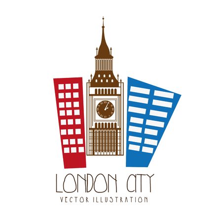 london city design, vector illustration eps10 graphicのイラスト素材