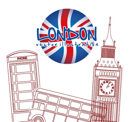 london city design, vector illustration eps10 graphicのイラスト素材