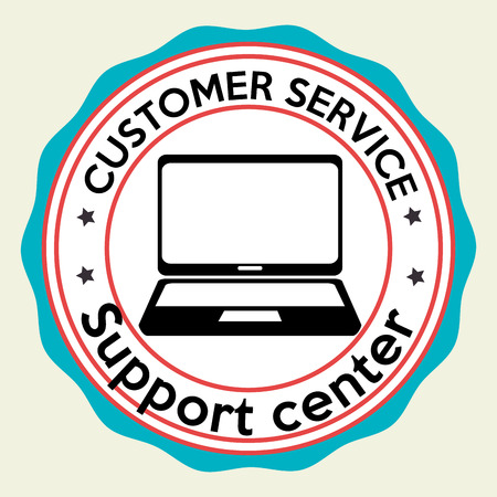 Customer service and technical support graphic design, vector illustration eps10のイラスト素材
