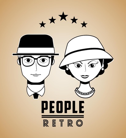retro icon design, vector illustration eps10 graphicのイラスト素材