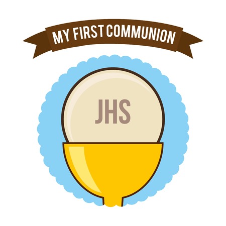 my first communion design, vector illustration eps10 graphicのイラスト素材