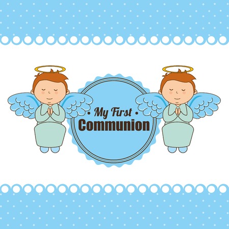 my first communion design, vector illustration eps10 graphicのイラスト素材