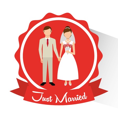 wedding invitation design, vector illustration eps10 graphicのイラスト素材