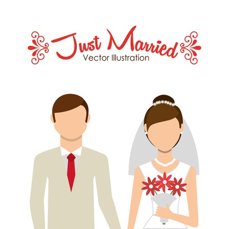 wedding invitation design, vector illustration eps10 graphicのイラスト素材