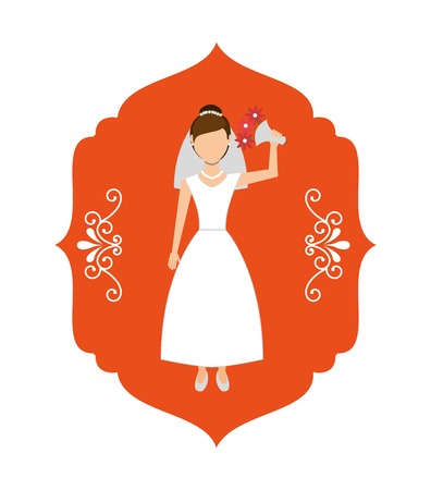 wedding invitation design, vector illustration eps10 graphicのイラスト素材