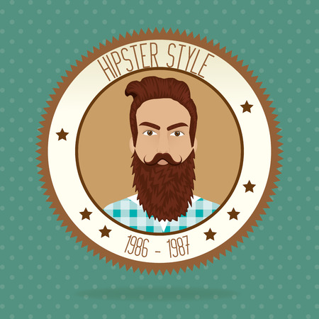 Hipster lifestyle and fashion accesories graphic design, vector illustrationのイラスト素材