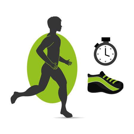 fitness lifestyle design, vector illustration eps10 graphicのイラスト素材