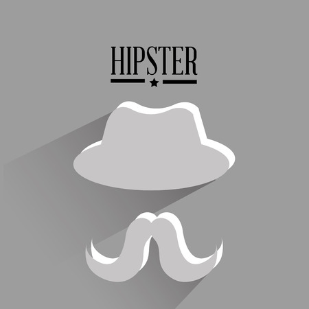 Hipster lifestyle and fashion accesories graphic design, vector illustrationのイラスト素材
