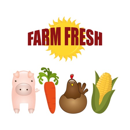 farm fresh design, vector illustration eps10 graphicのイラスト素材