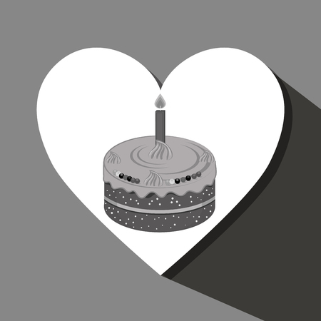 Happy birthday cake graphic design, vector illustration eps10のイラスト素材