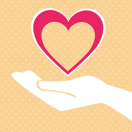 I love you colorful graphic design, vector illustration eps10のイラスト素材