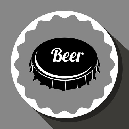 Cold and delicious beer graphic design, vector illustrationのイラスト素材