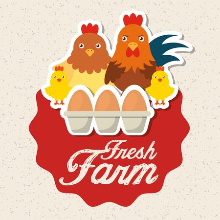 farm fresh design, vector illustration eps10 graphicのイラスト素材
