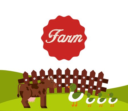 farm fresh design, vector illustration eps10 graphicのイラスト素材