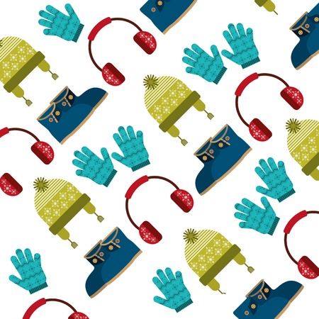 winter clothes design, vector illustration eps10 graphicのイラスト素材