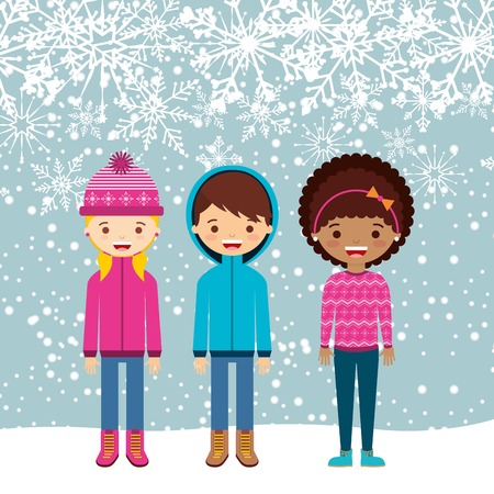 winter clothes design, vector illustration eps10 graphicのイラスト素材