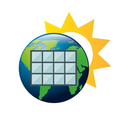 solar energy design, vector illustration eps10 graphicのイラスト素材
