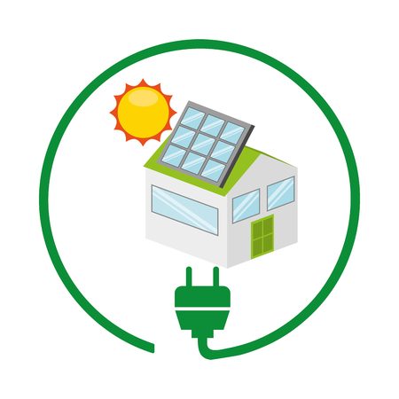 solar energy design, vector illustration eps10 graphicのイラスト素材