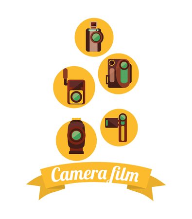 camera film design, vector illustration eps10 graphicのイラスト素材