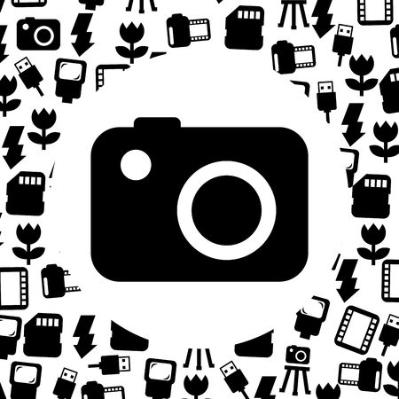 camera photography design, vector illustration eps10 graphicのイラスト素材