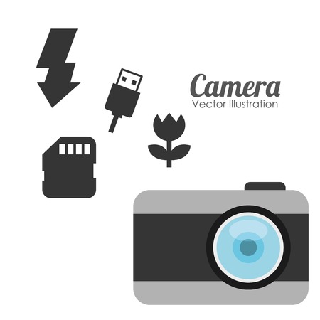 camera photography design, vector illustration eps10 graphicのイラスト素材