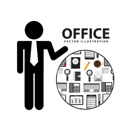 office concept design, vector illustration eps10 graphicのイラスト素材