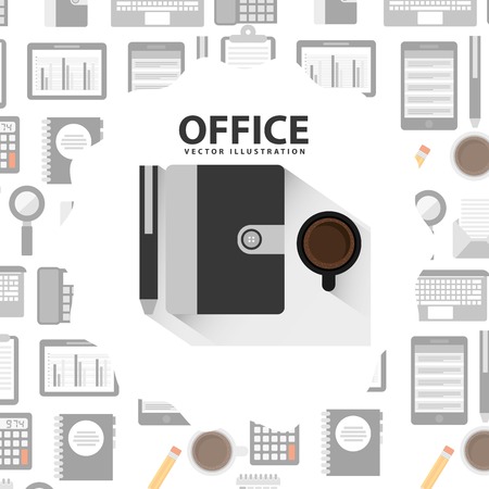 office concept design, vector illustration eps10 graphicのイラスト素材