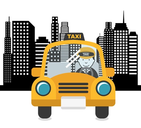 taxi service design, vector illustration eps10 graphicのイラスト素材