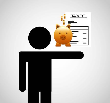tax day design, vector illustration eps10 graphicのイラスト素材