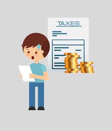 tax day design, vector illustration eps10 graphicのイラスト素材
