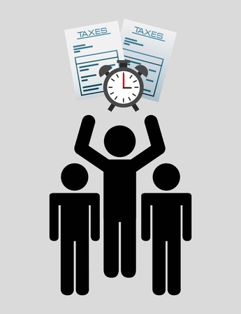tax day design, vector illustration eps10 graphicのイラスト素材