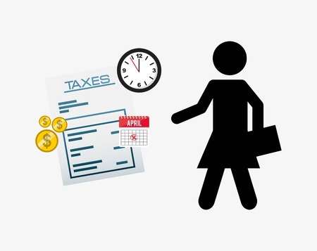 tax day design, vector illustration eps10 graphicのイラスト素材