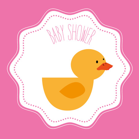 Baby shower celebration graphic design, vector illustrationのイラスト素材