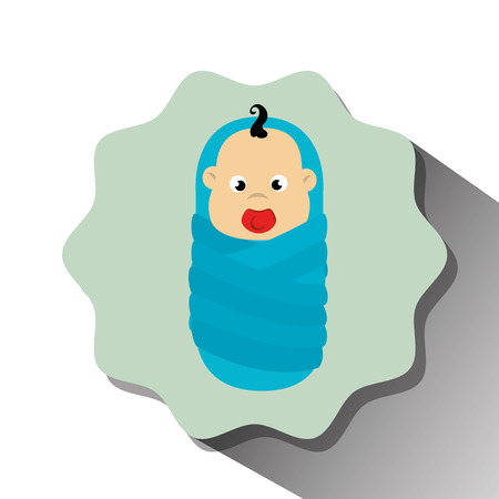 Baby shower celebration graphic design, vector illustrationのイラスト素材