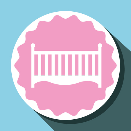 Baby shower celebration graphic design, vector illustrationのイラスト素材