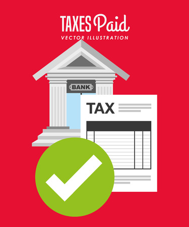 tax time design, vector illustration eps10 graphicのイラスト素材
