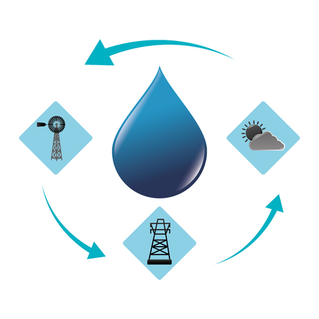 Green energy and ecology theme design, vector illustration graphicのイラスト素材