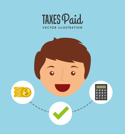 tax time design, vector illustration eps10 graphicのイラスト素材