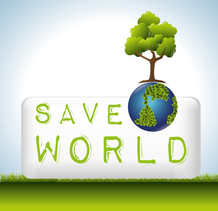 Green energy and ecology theme design, vector illustration graphicのイラスト素材