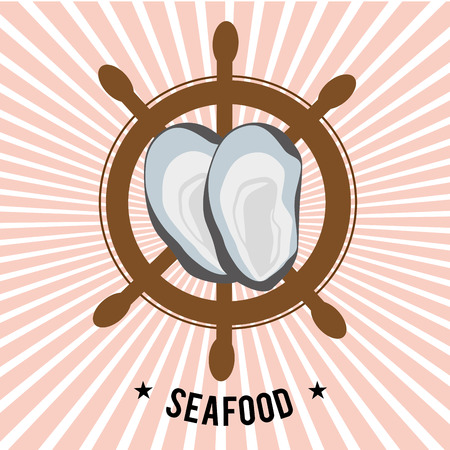Sea food gastronomy graphic design, vector illustration eps10のイラスト素材