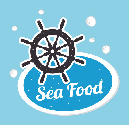Sea food gastronomy graphic design, vector illustration eps10のイラスト素材