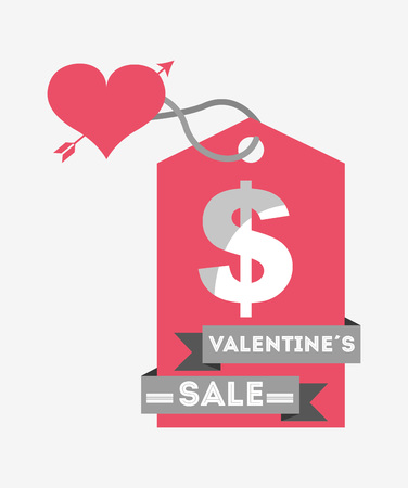valentines sale design, vector illustration eps10 graphicのイラスト素材